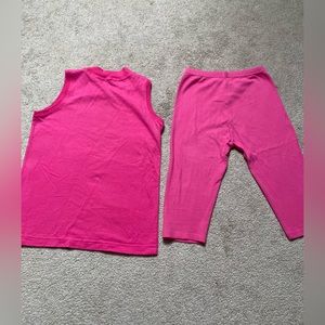 Adorable Vintage Pink Outfit: Top & Bottom